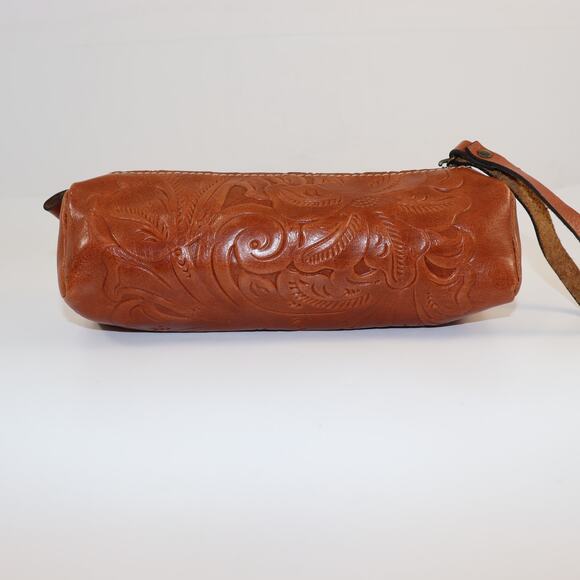 Patricia Nash Tooled Leather Wristlet Pouch - Picture 2 of 6